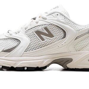 New Balance Men's White and Brown Sneakers